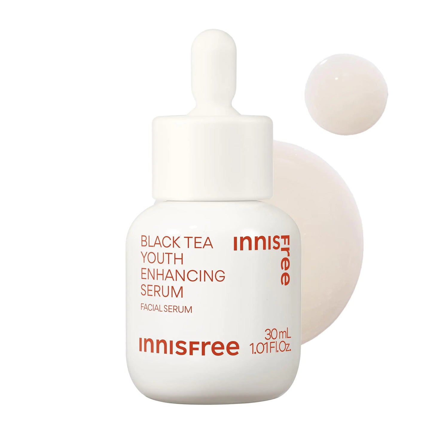 innisfree Black Tea Youth Enhancing Serum, Niacinamide & Antioxidants for Firming & Glow