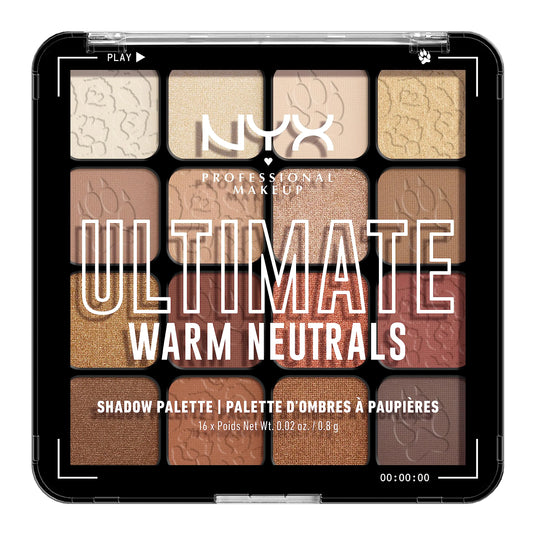 NYX Ultimate Shadow Palette – Warm Neutrals, Vegan, Long-Lasting