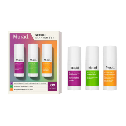 Murad 3-Piece Serum Starter Kit - Retinol, Dark Spot & Hydration Serums