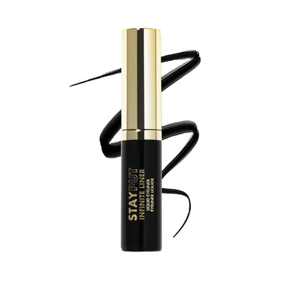 Milani Stay Put Infinite Eyeliner – Black, Waterproof, Sweat-Proof, Precision Brush, Vegan