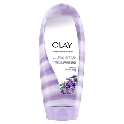 Olay Moisture Ribbons Plus Body Wash – Shea & Lavender, 18oz