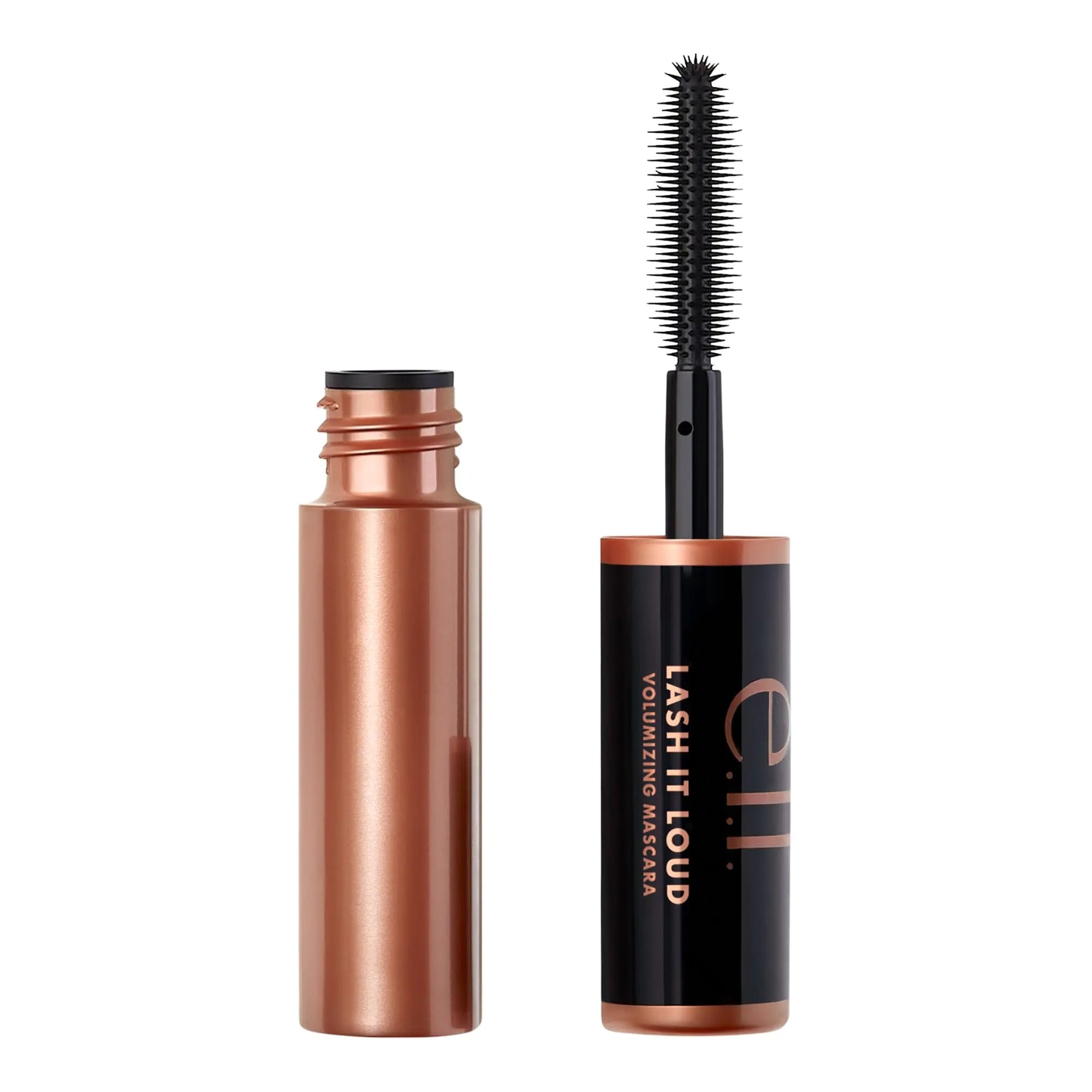 e.l.f. Lash It Loud Mini Mascara – Volumizing & Intensely Pigmented, Black